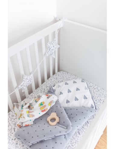 Prześcieradło łóżeczko BOTANIC 140x70cm, Pink No More