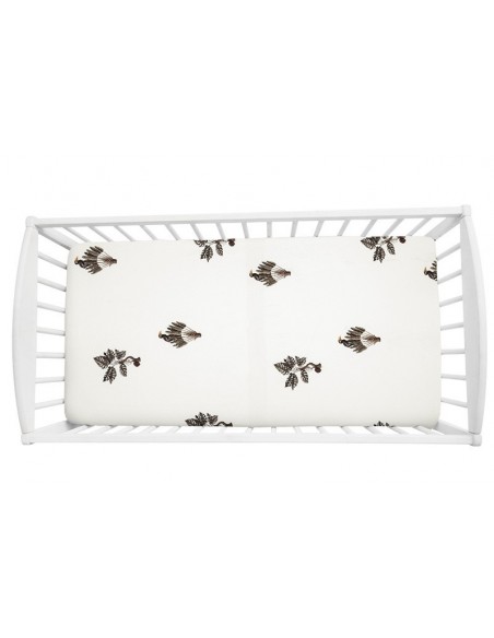 Prześcieradło do łóżeczka We care Jungle Plant 140 x 70, Sleepee