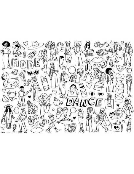GIGANTYCZNA KOLOROWANKA 100x70 / STYLIST - OMY