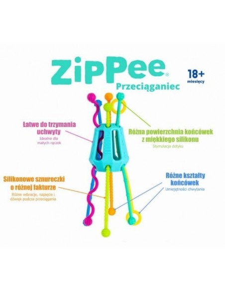 Zabawka sensoryczna - Przeciąganiec Zippee - Möbi