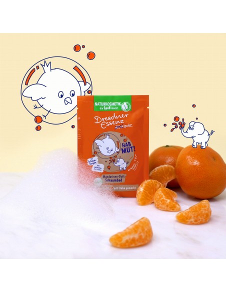 NATURALNY ORZEŹWIAJĄCY PŁYN DO KĄPIELI - 40ML MIEJ ODWAGĘ! POPRAWIA KONCENTRACJĘ I KREATYWNOŚĆ - DRESDNER ESSENZ