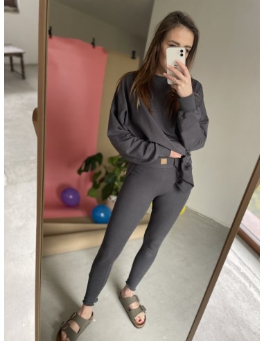 Bluza z rozcięciami, Antracyt, Dingac...