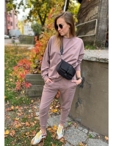 DROP SLOW Bluza oversize WAVE Taupe -...