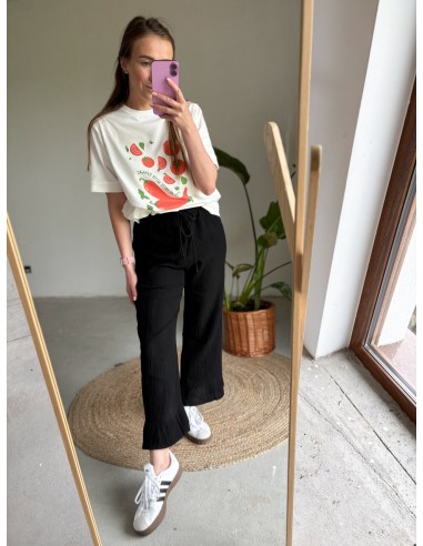 SPRING DROP Luźne spodnie FLARE z...