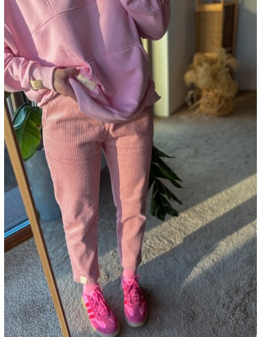 Mniej, Spodnie sztruksowe z wąską...