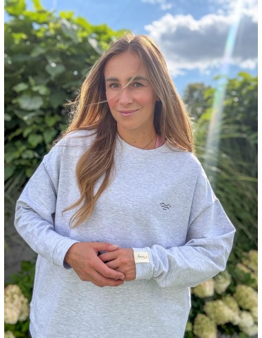 Nowość Obszerny longsleeve, szary...