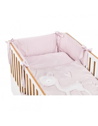 Ochraniacz w kropki Brudny Róż - Małgosia Socha 30 x 180, Effiki