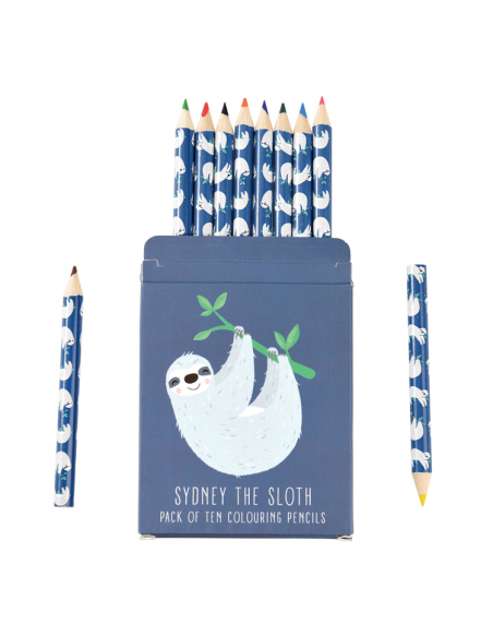 DREWNIANE KREDKI 10 SZT. LENIWIEC, REX LONDON