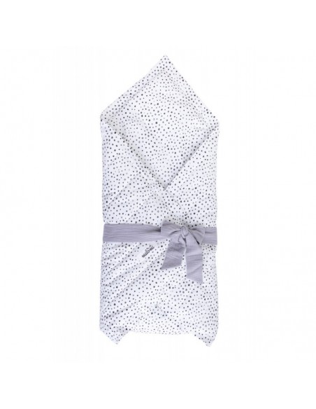 POŚCIEL DOTS / ROŻEK NIEMOWLĘCY - SZARFA GREY, MALOMI