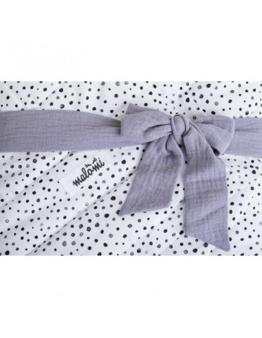 POŚCIEL DOTS / ROŻEK NIEMOWLĘCY - SZARFA GREY, MALOMI