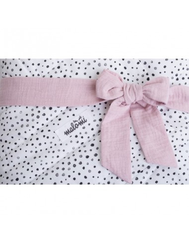 POŚCIEL DOTS / ROŻEK NIEMOWLĘCY - DUSTY PINK, MALOMI